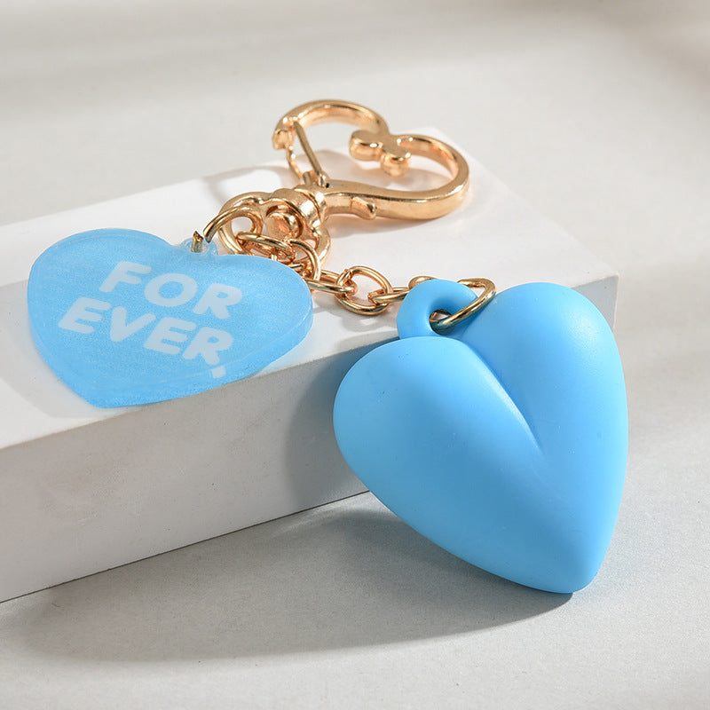 Wholesale Cartoon Heart-shaped Acrylic Keychains